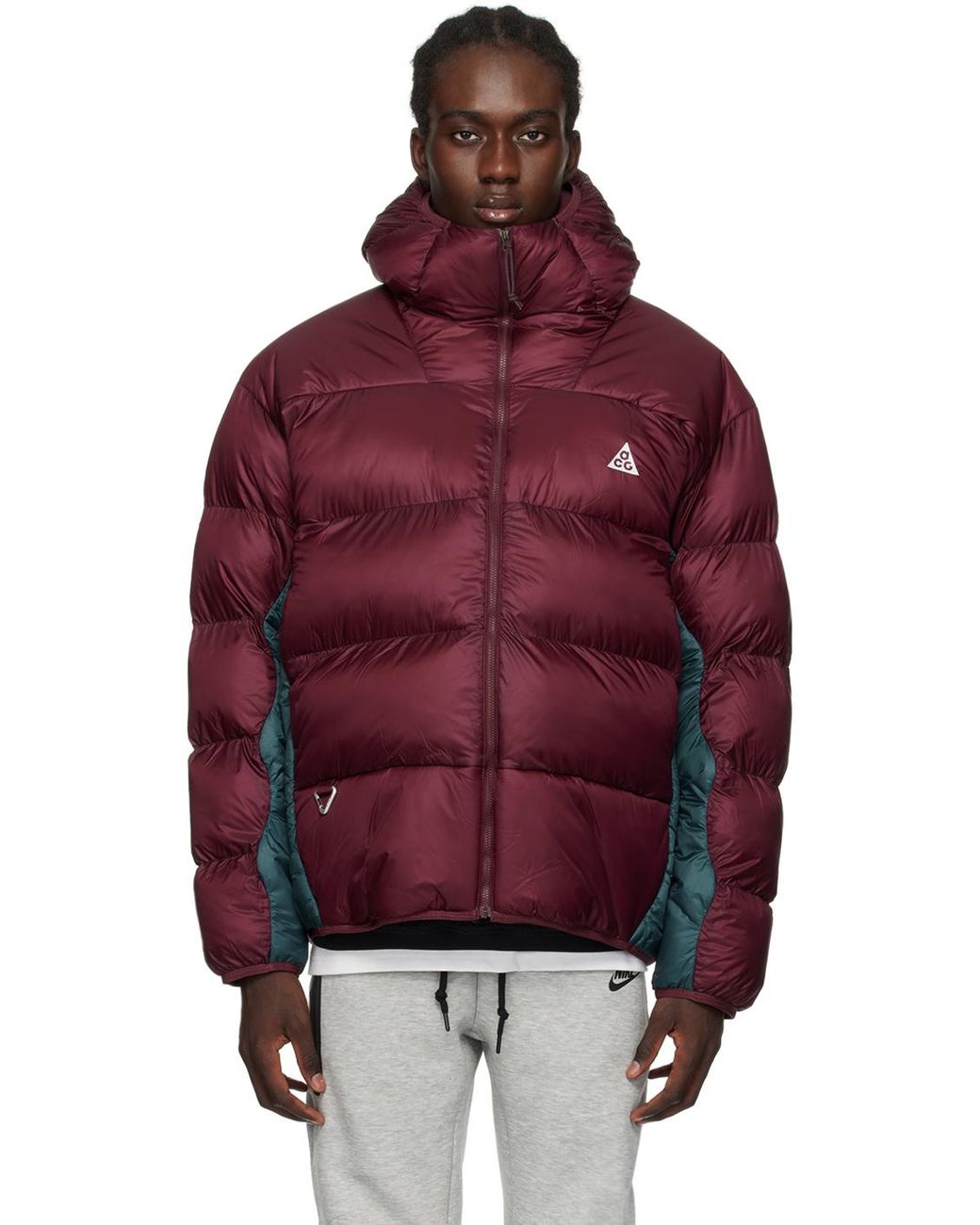 Nike Burgundy Lunar Lake Puffer Jacket in Red for Men Lyst Canada