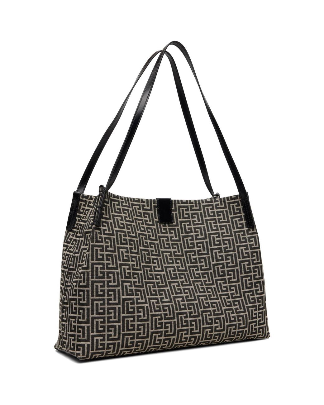Balmain Black Off- Medium Release Shopper Tote