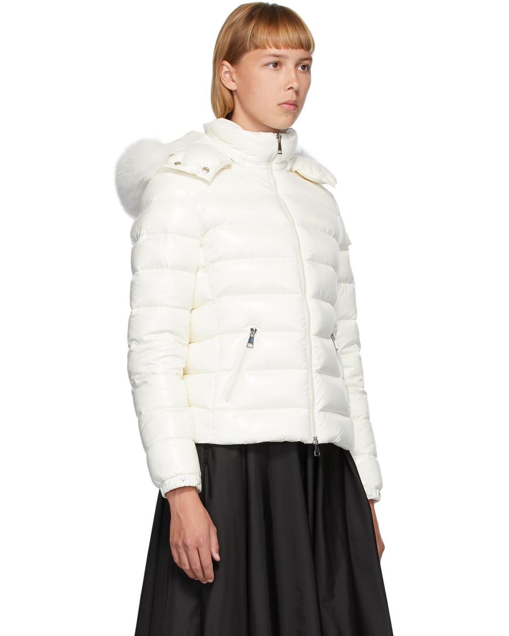 moncler badyfur white