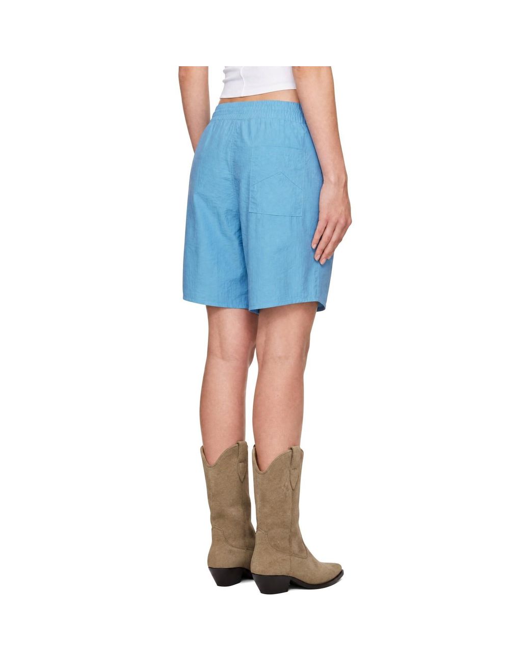 Rhude Blue Logo Track Shorts