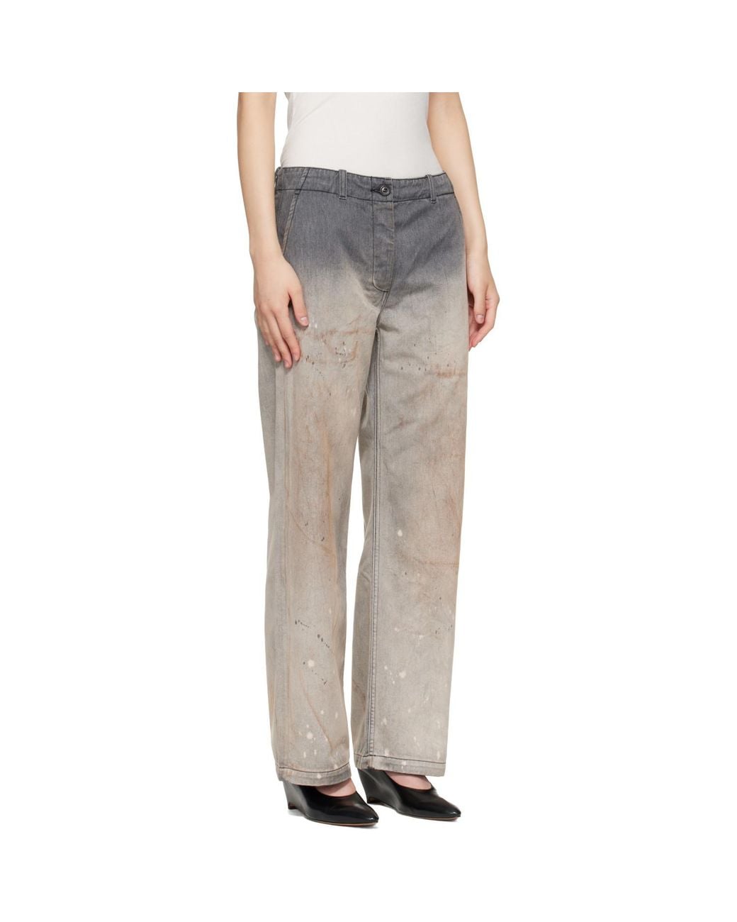 Our Legacy Gray Tide Chino Jeans