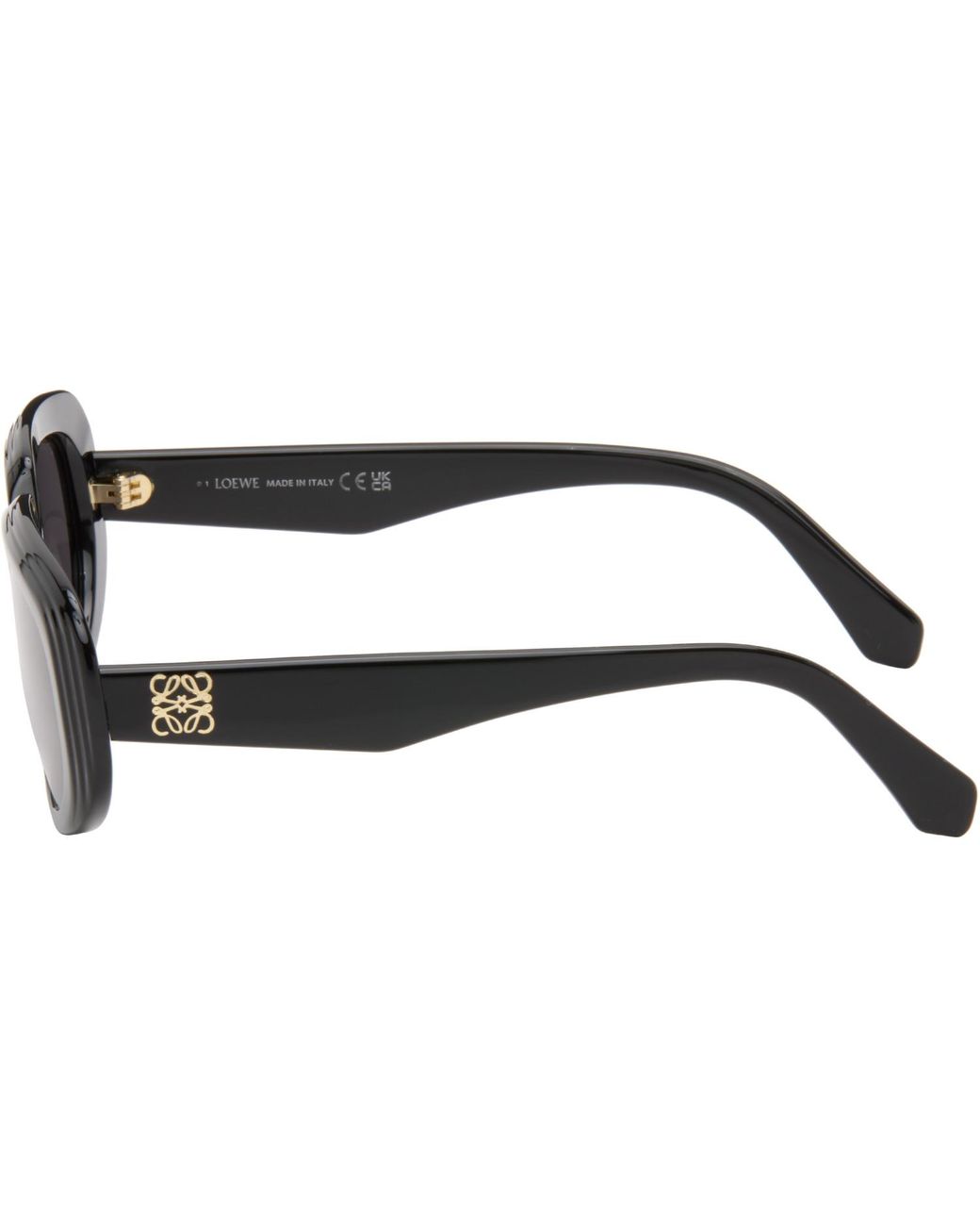 Loewe Gray Mini Anagram Steps Rectangular Sunglasses