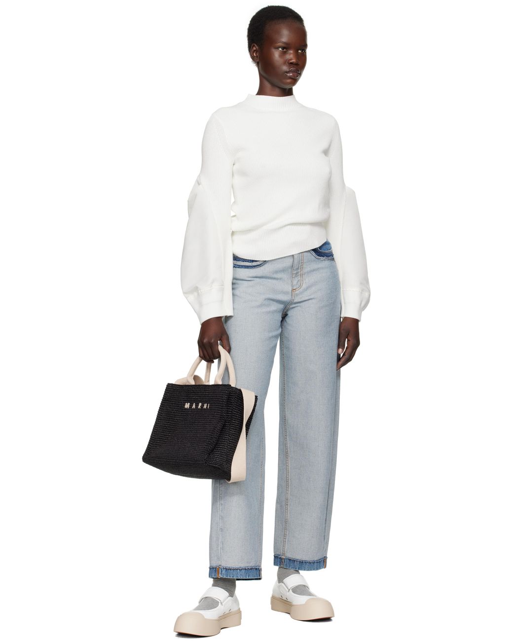 Marni Black Mary Jane Ballerina Flats