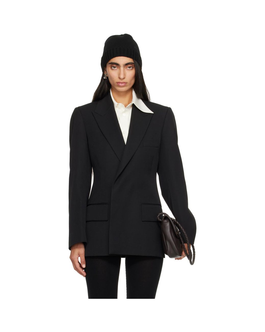 Bottega Veneta Black Floating Wool Jacket