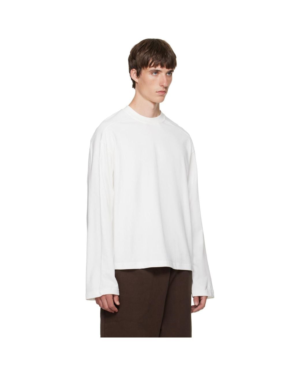 Entire studios White Heavy Long Sleeve T-Shirt for men