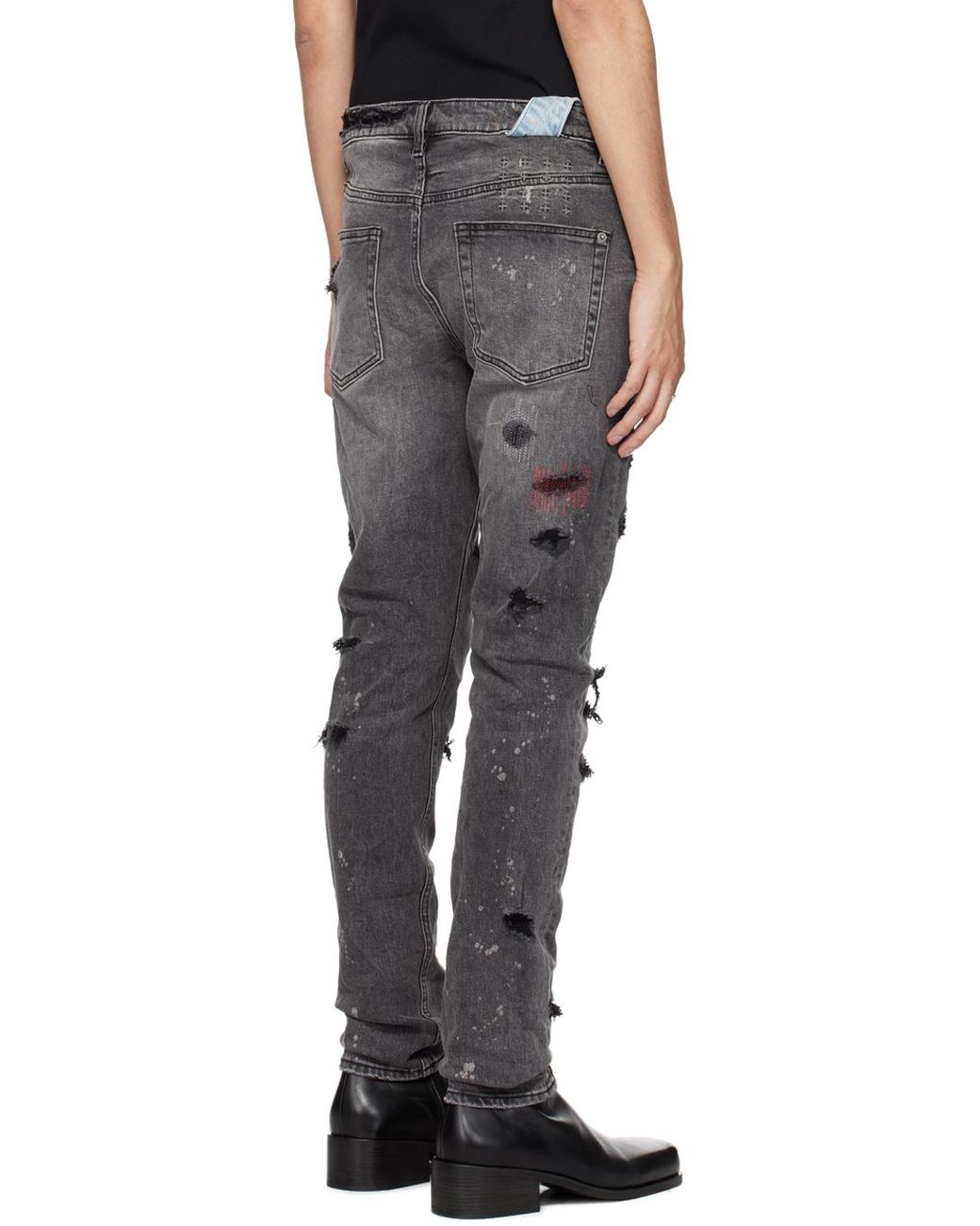 Ksubi Gray Chitch Trash Devil Jeans in Black for Men | Lyst Australia
