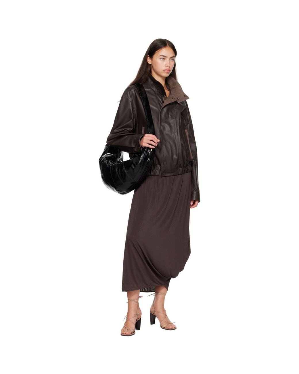 Lemaire Black Large Croissant Bag