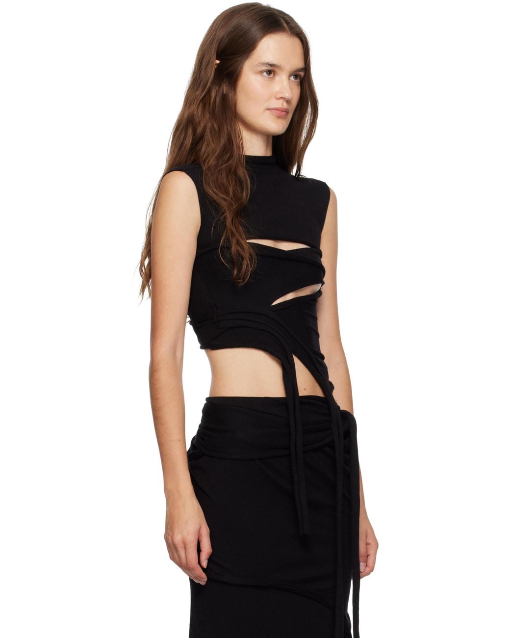 OTTOLINGER Black Cut Out Knit Top