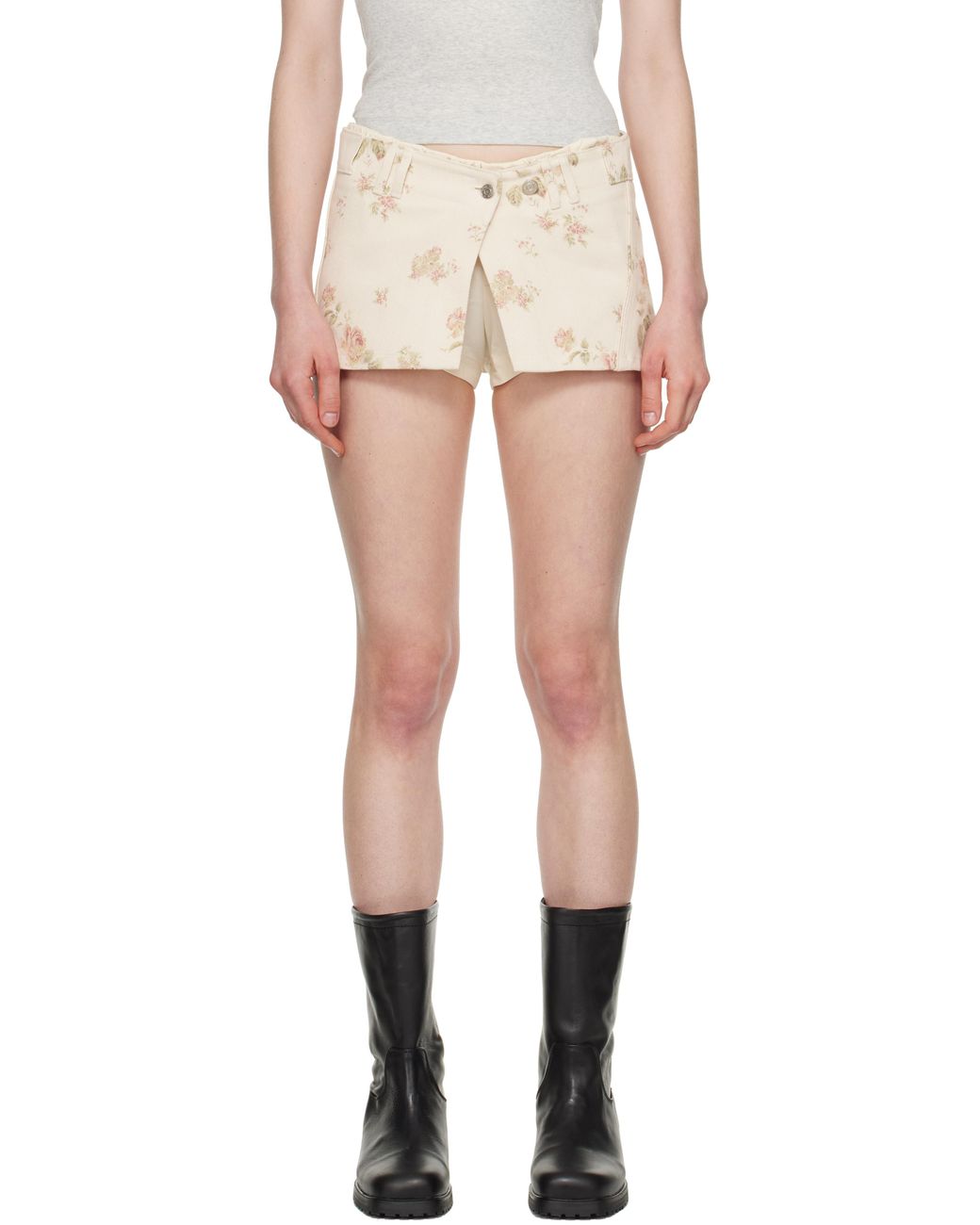 ショートパンツ OPEN YY : 25SS / LAYERED MINISKIRT & BOXER SHORTS (2COLORS) OPEN YY