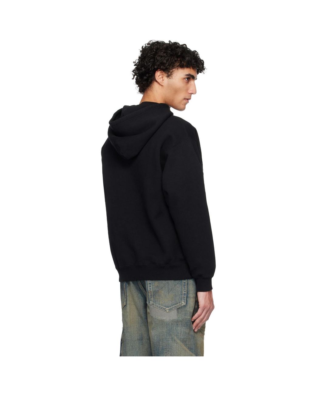 Neighborhood Black Plain Sweat Hoodie for men