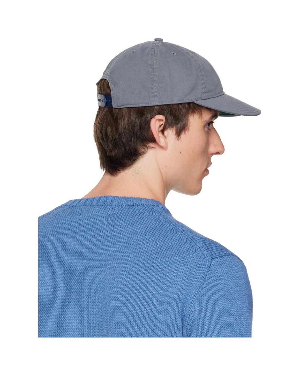 RRL Blue Winged-Logo Twill Ball Cap for men