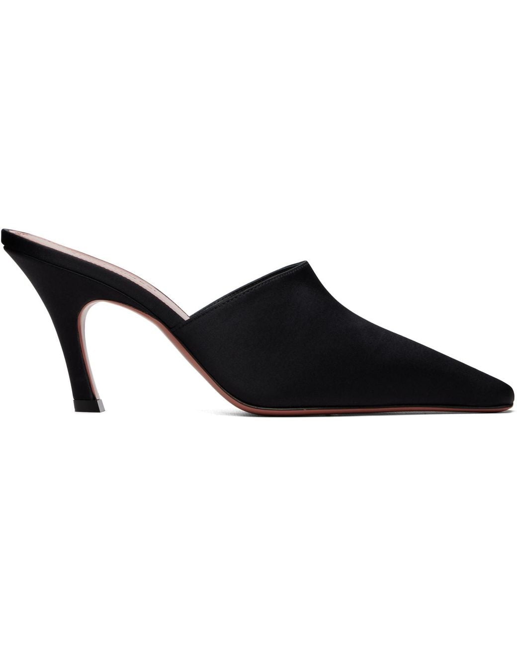 AMINA MUADDI Black Jamie Mule Heels