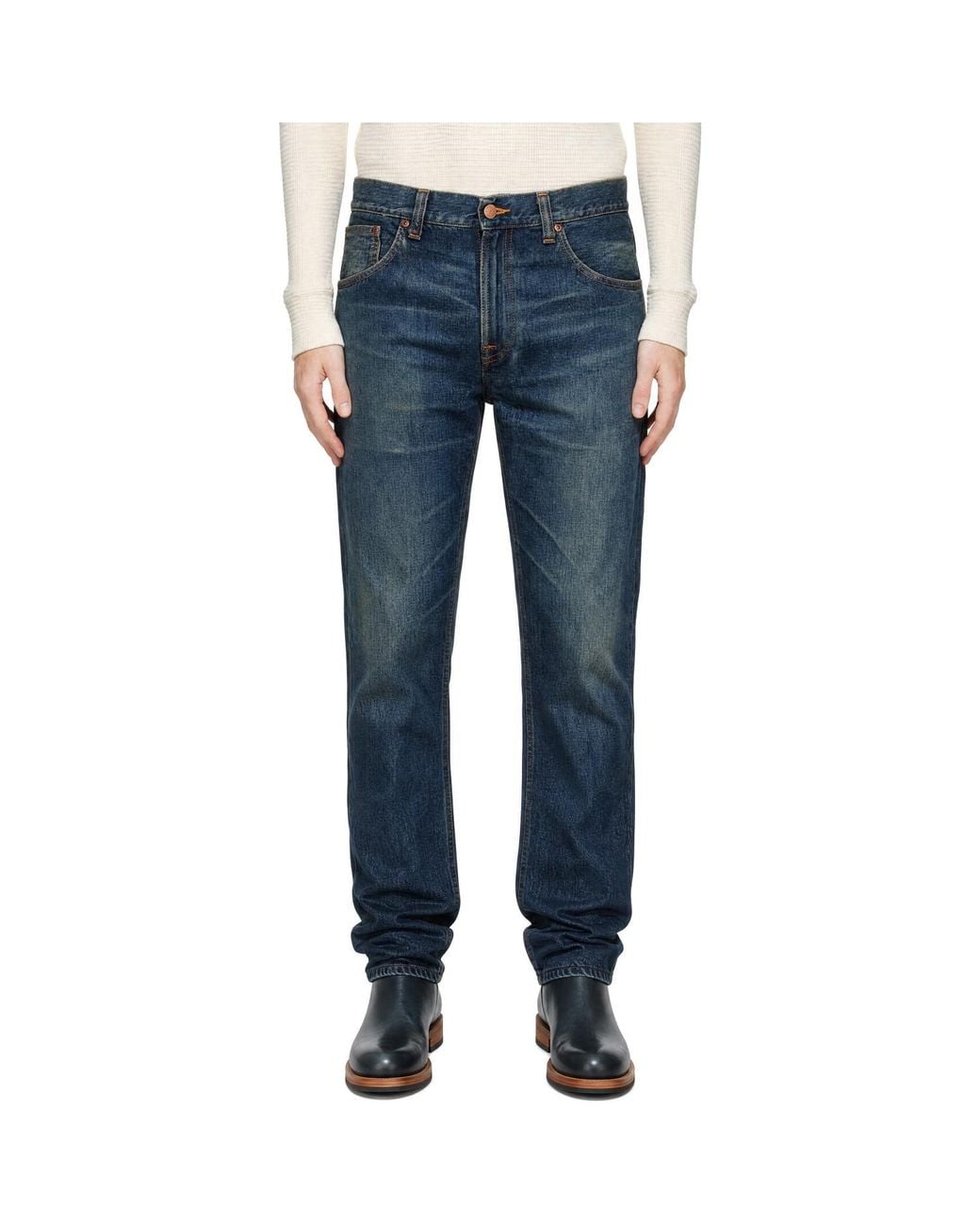 Nudie Jeans Blue Gritty Jackson Jeans for men