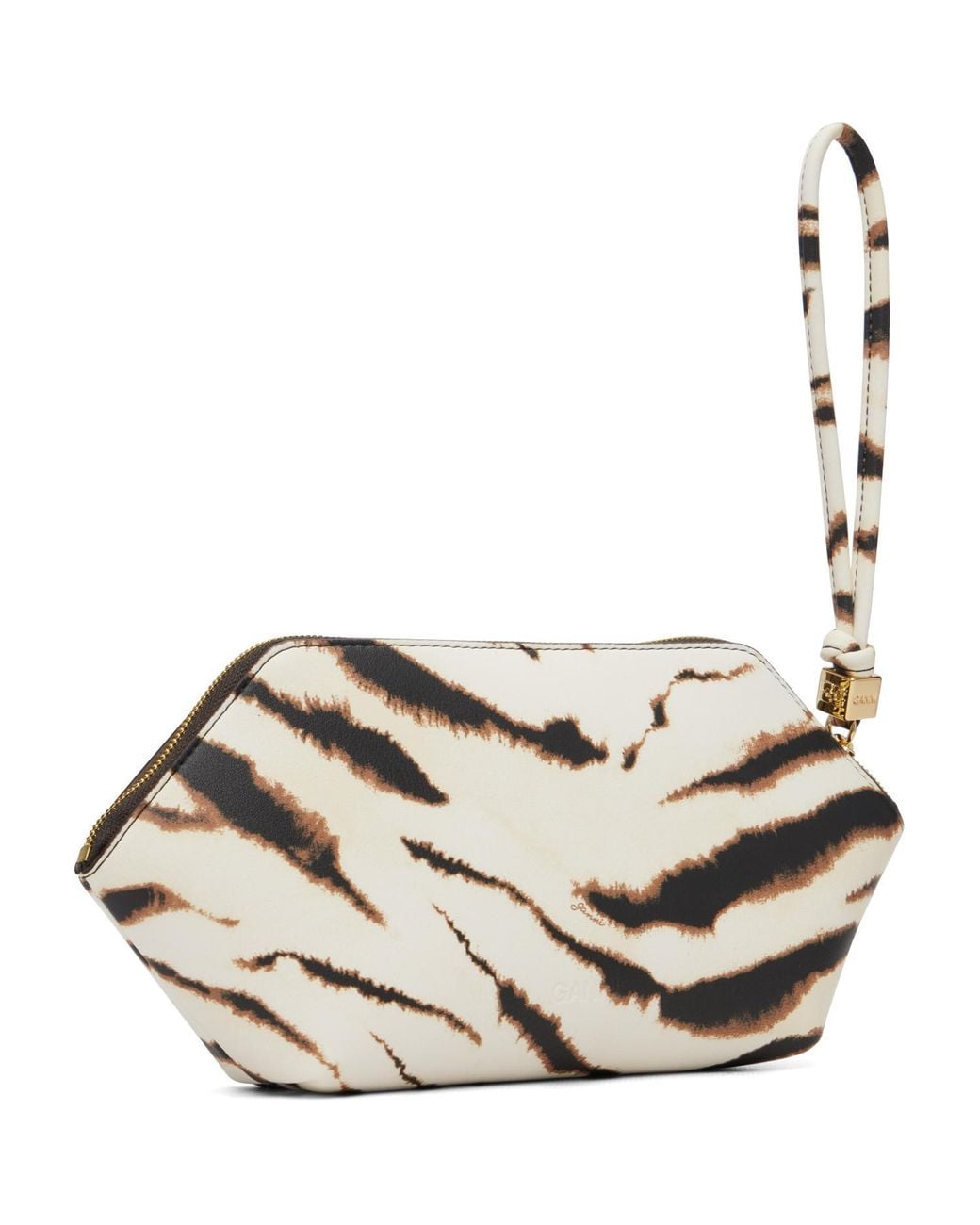 Ganni Metallic Off- Bou Make-Up Pouch
