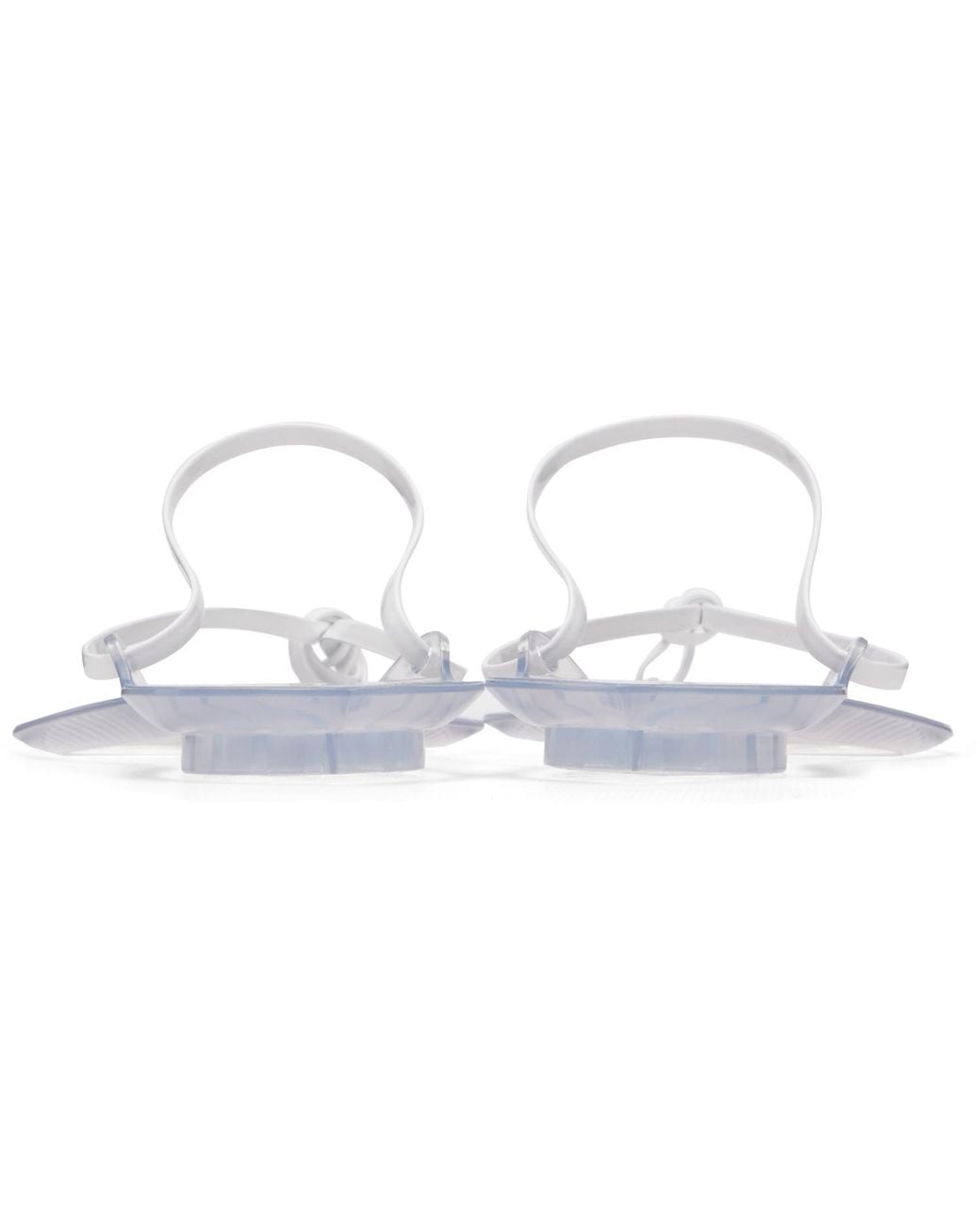 Alaïa White Invisible Thong Sandals