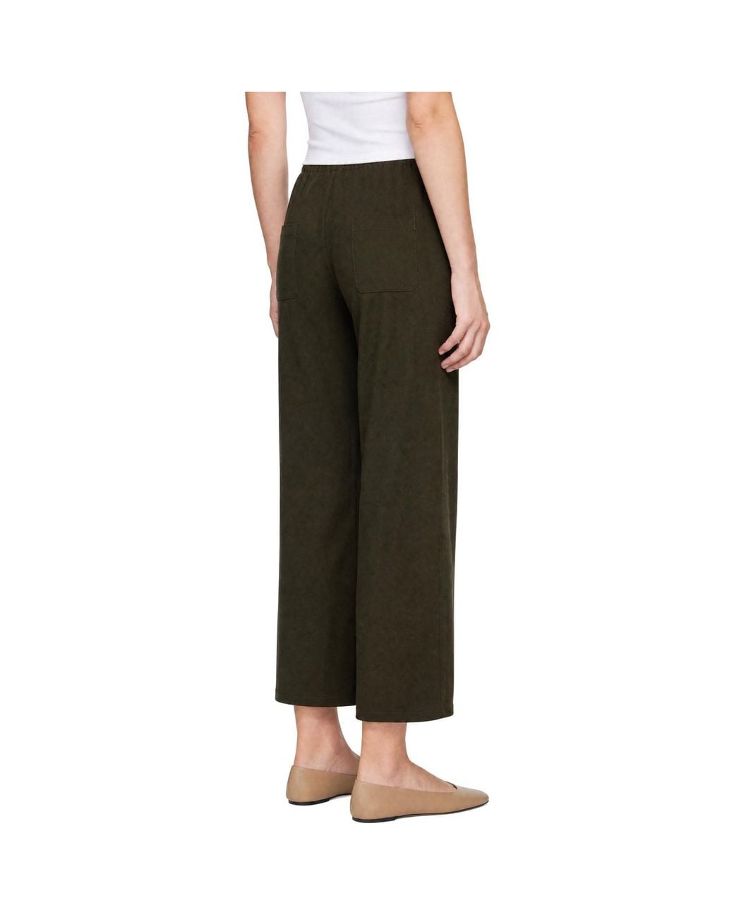 Leset Black Khaki Jane Carpenter Trousers