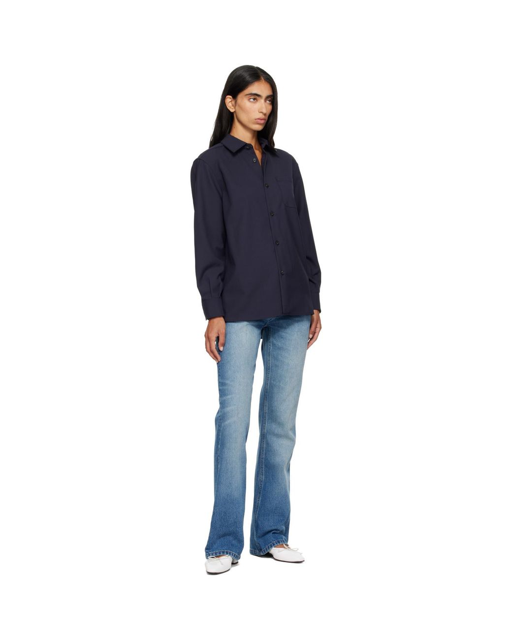A.P.C. Blue Elegant Overshirt