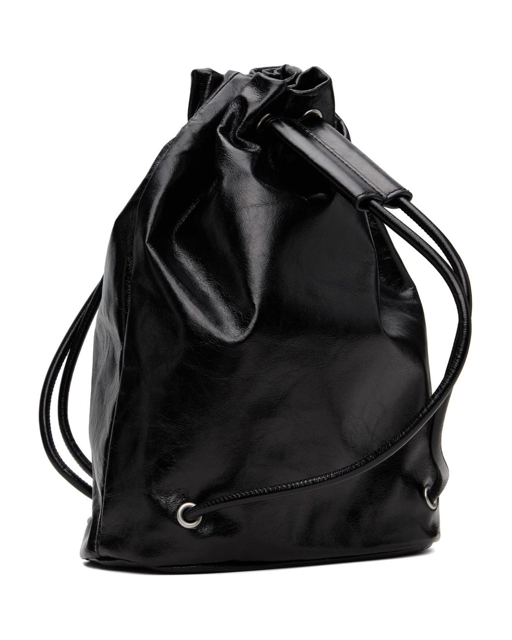 DIESEL Black Scrunch-D Mono Backpack