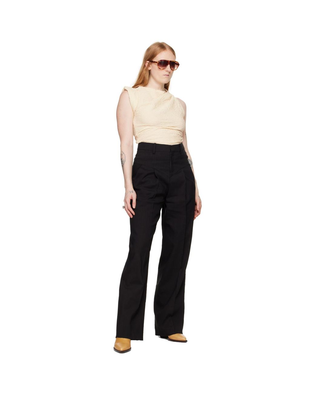 Isabel Marant Black Off-white Fabiena T-shirt