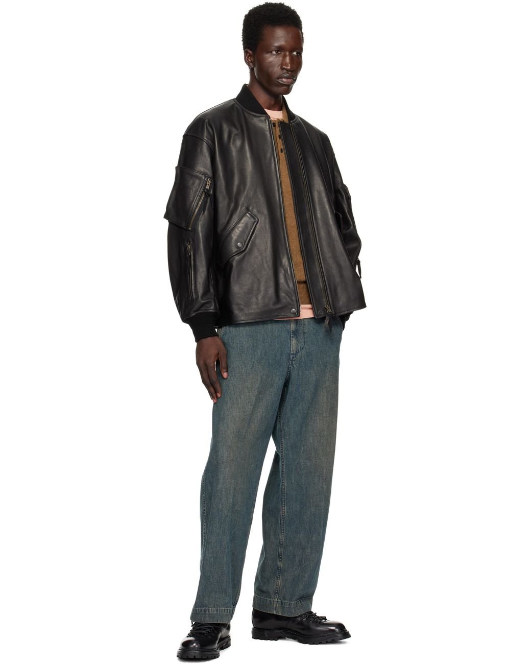 ⭐︎BEAMSPLUS⭐︎ 超美品MILFlightJacket Leather BEAMS PLUS