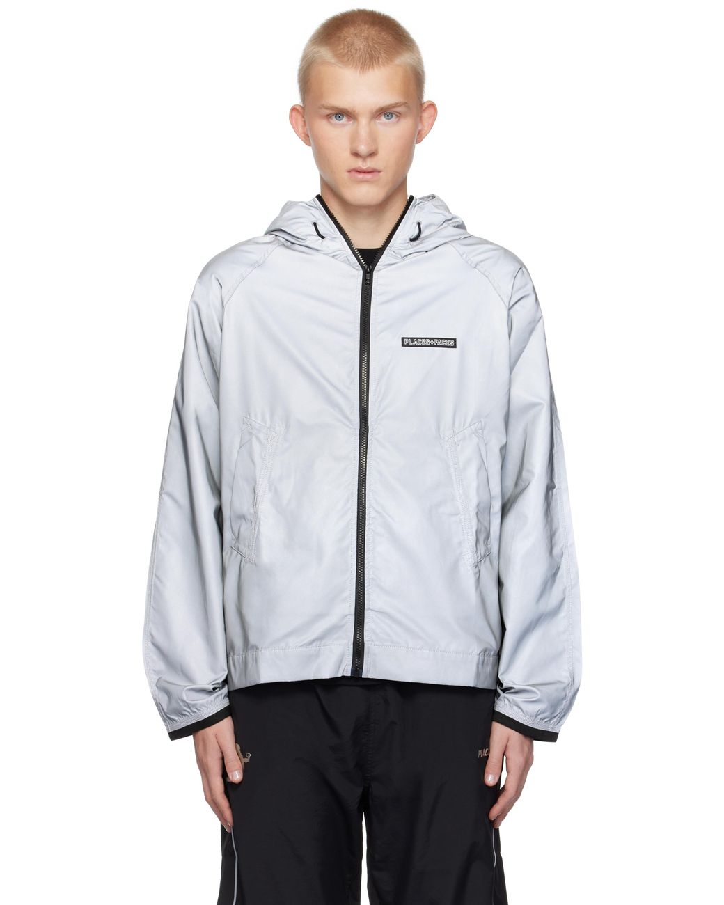 Reflective windbreaker mens best sale