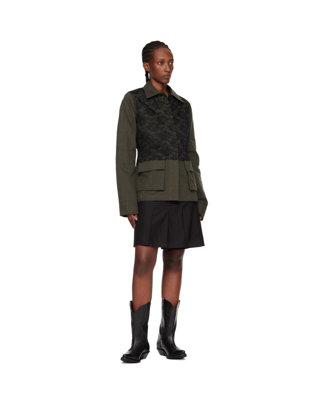 Our Legacy Black Khaki Split Jacket