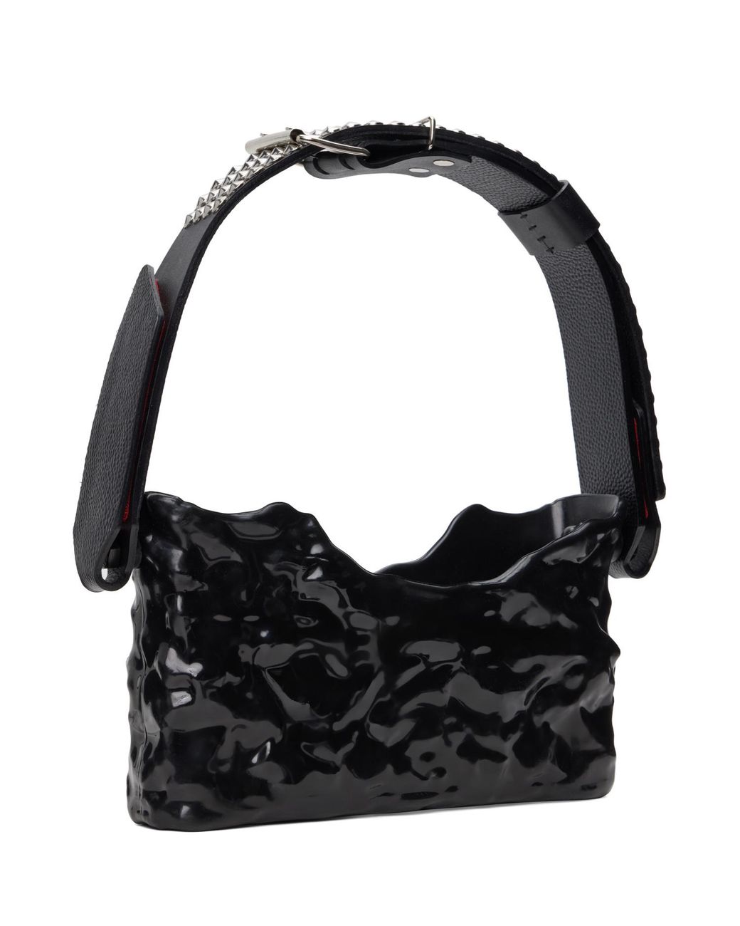 OTTOLINGER Black Studded Baguette Bag