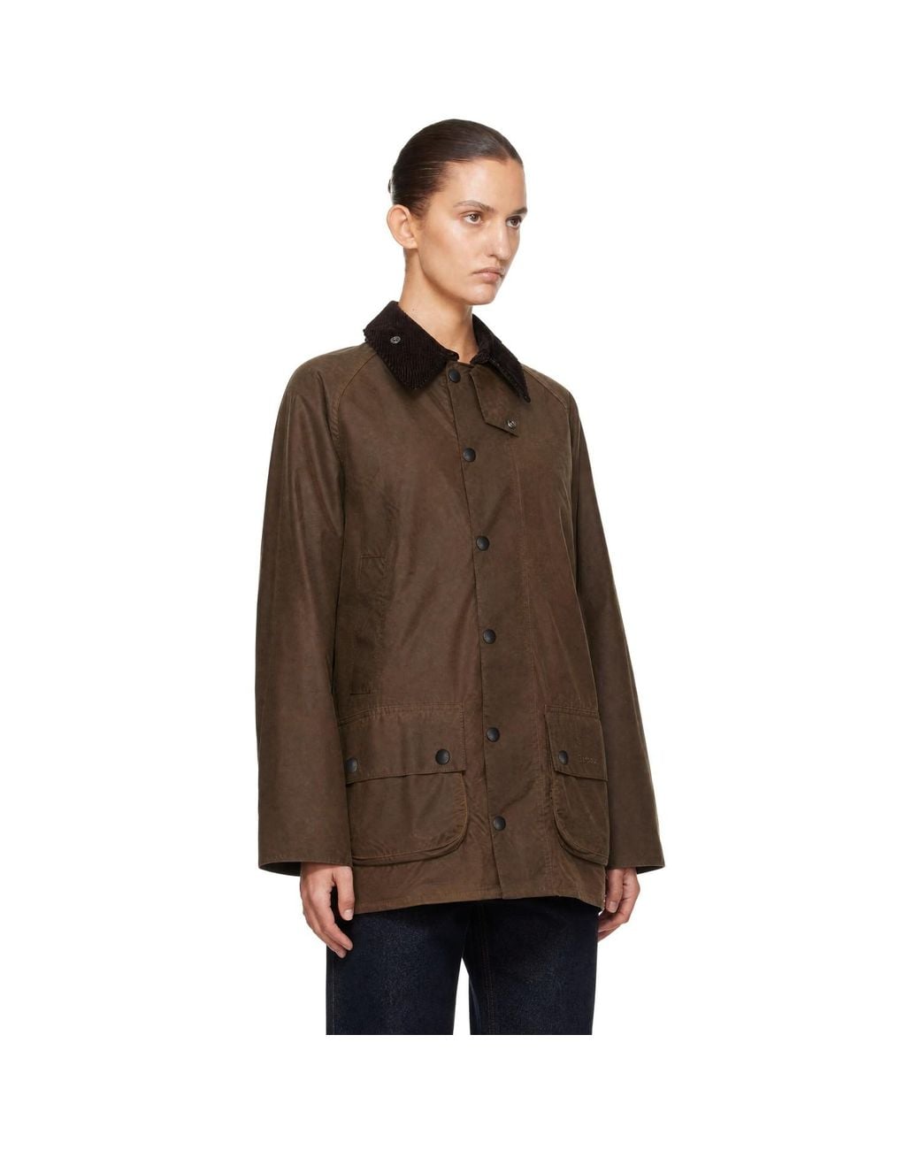 Barbour Brown Beaufort Waxed Jacket