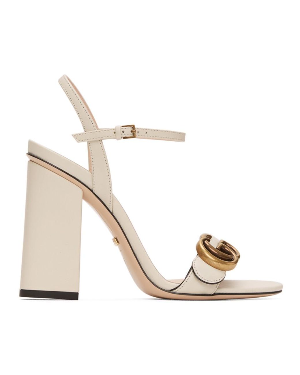 gucci marmont gold sandals