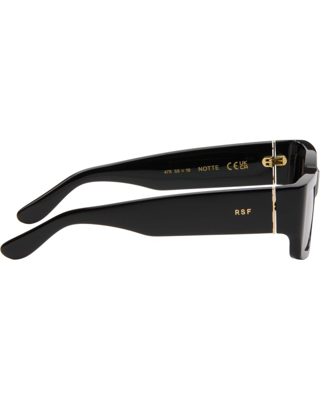 Retrosuperfuture Black Notte Sunglasses for men