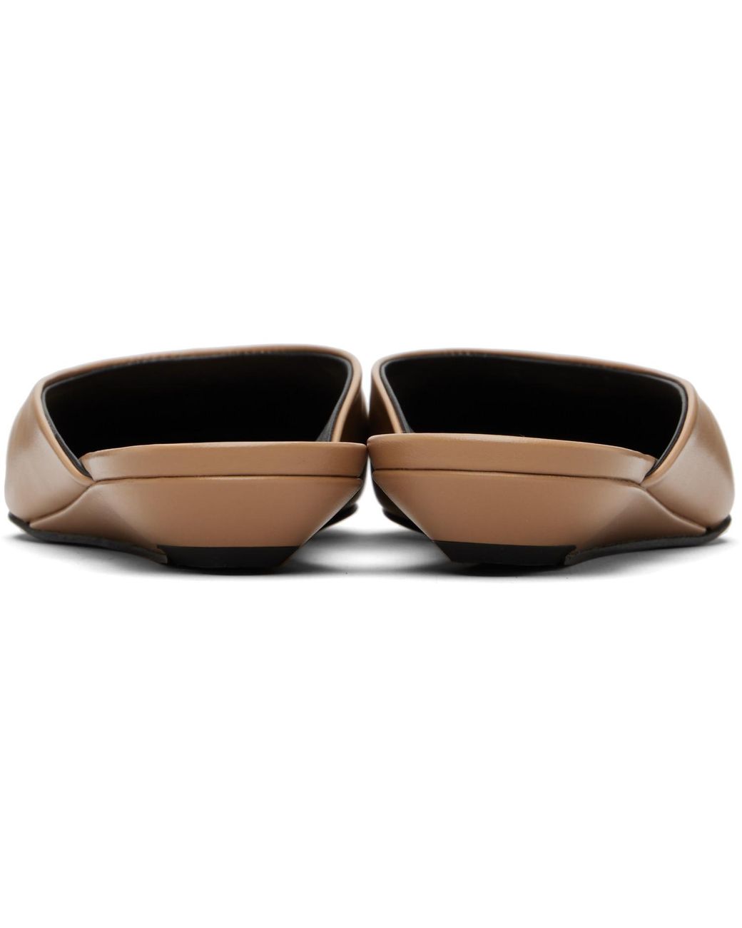 Loulou de Saison Black Tan Diane Calf Leather Mule Flats