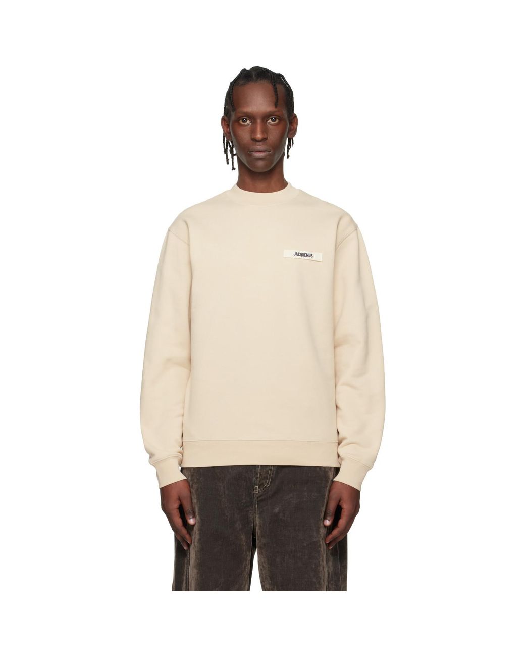 Jacquemus Natural Les Classiques 'The Gros Grain' Sweatshirt for men