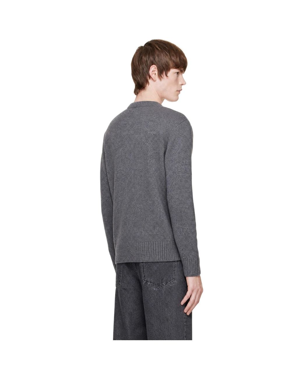 Lisa Yang Gray Kristian Sweater for men