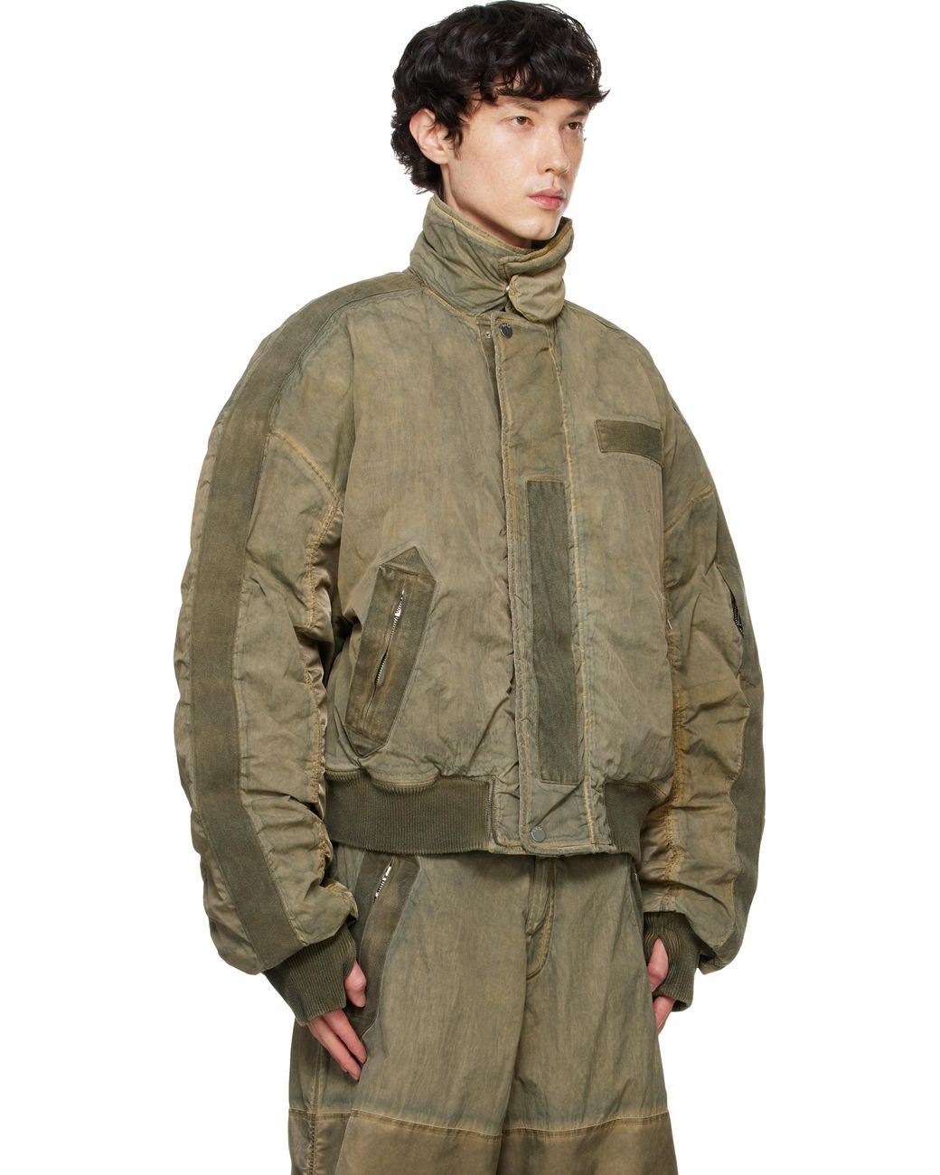 Down utility bomber jacket sale