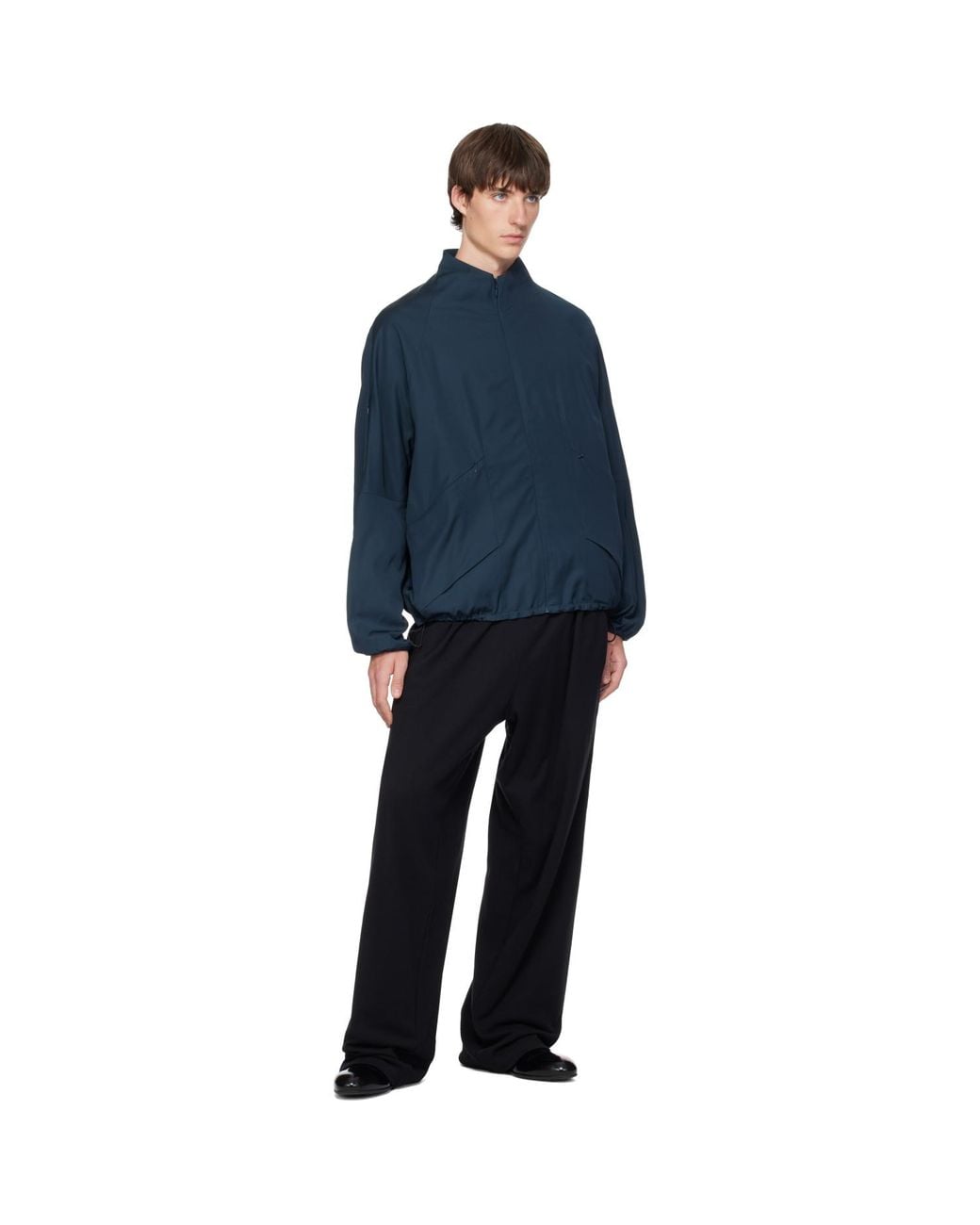 Kiko Kostadinov Black Oscar Wide Trousers for men