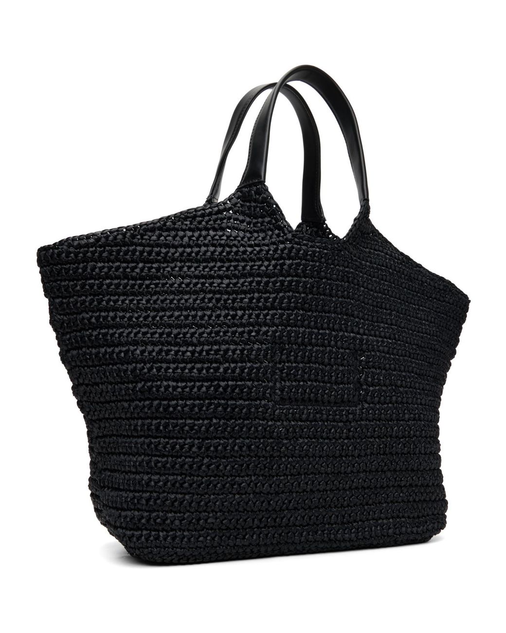 Balmain Black Crochet Tote