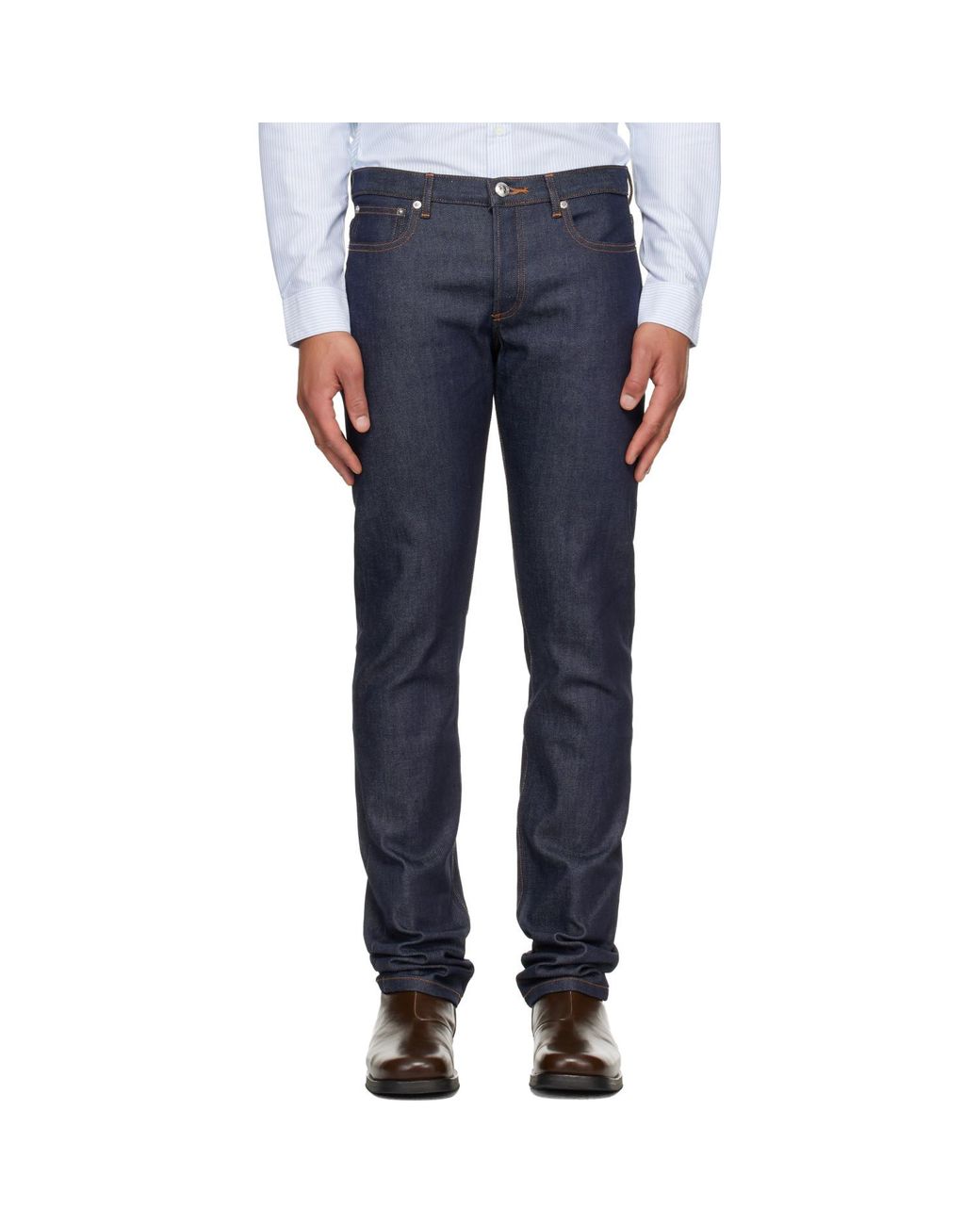 A.P.C. Blue Petit Standard Jeans for men