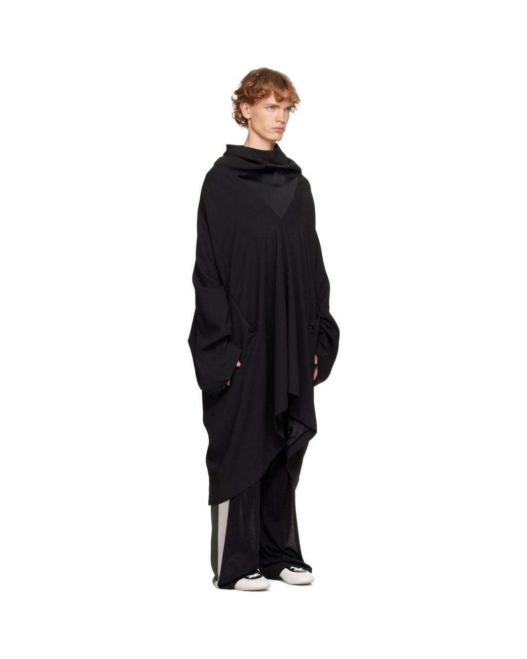 Kiko Kostadinov Black Moder Tunic Coat for men
