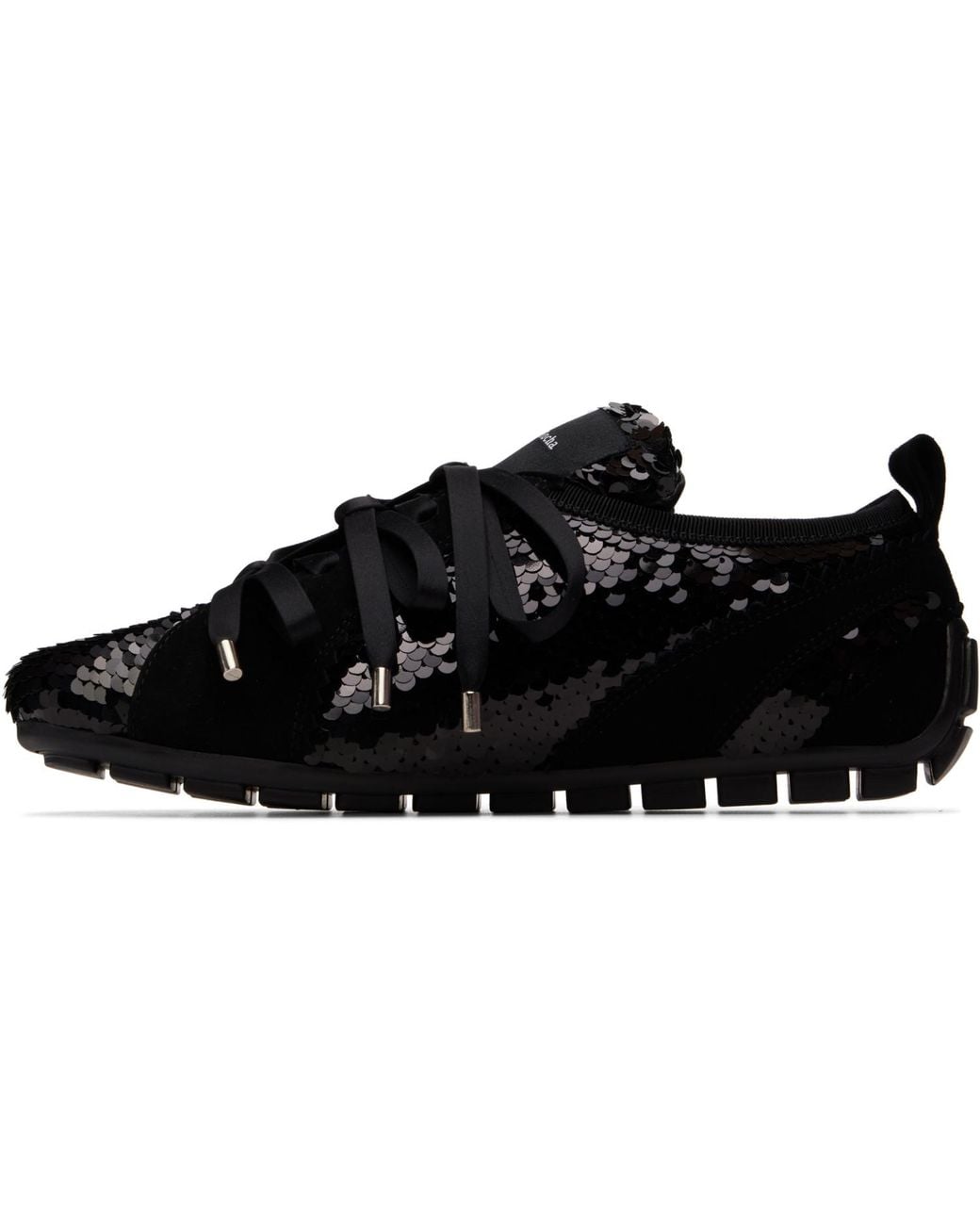 Simone Rocha Black Ballerina Grip Trainer Sneakers
