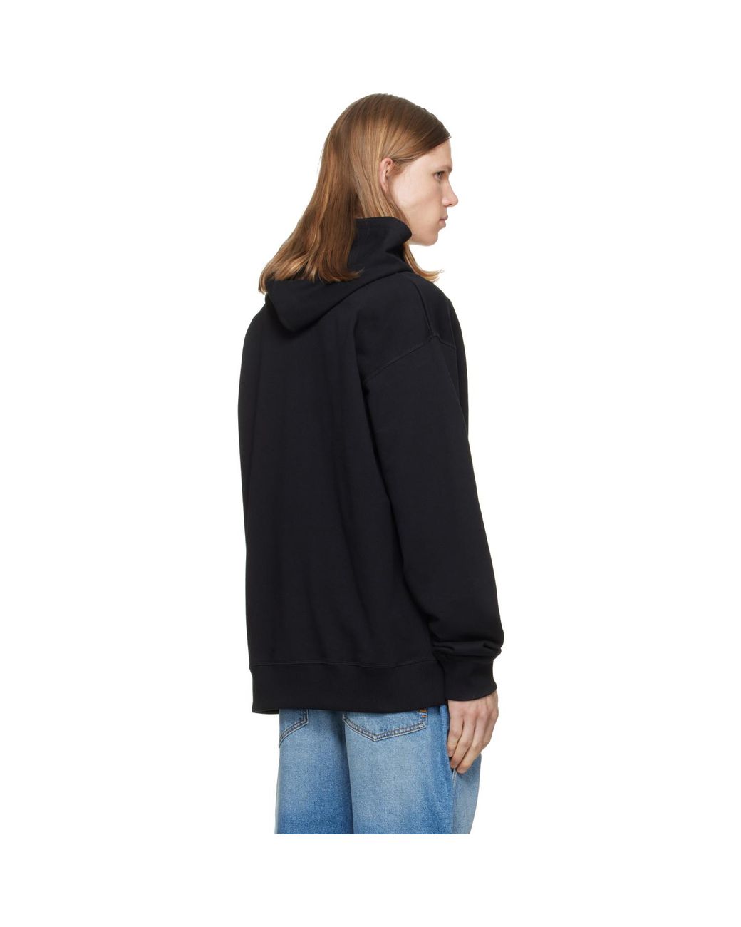 Balmain Black Embroidered Hoodie for men