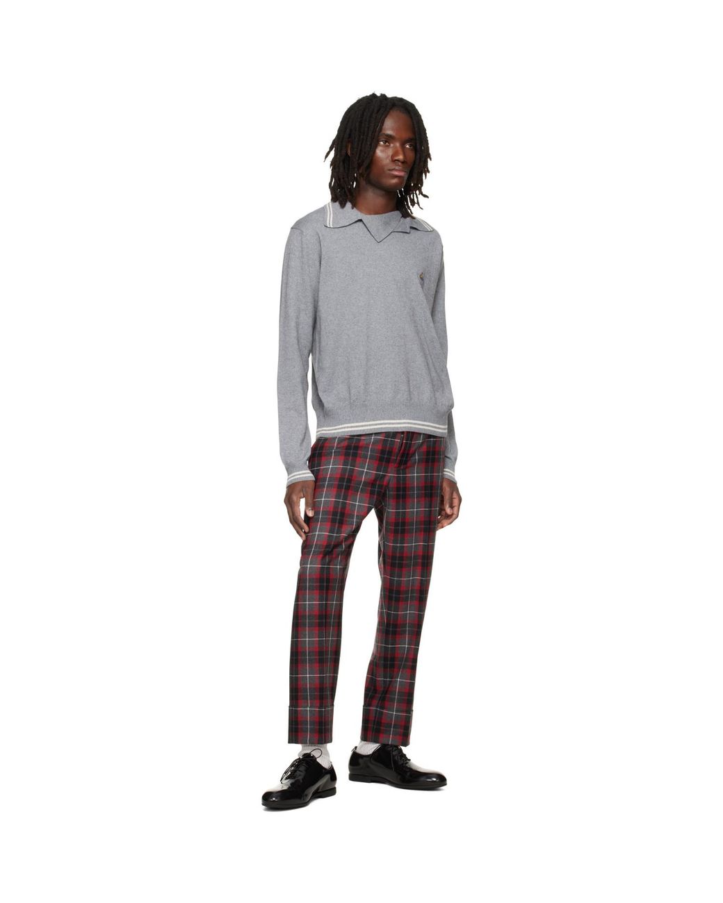 Vivienne Westwood Purple George Turn-Up Trousers for men