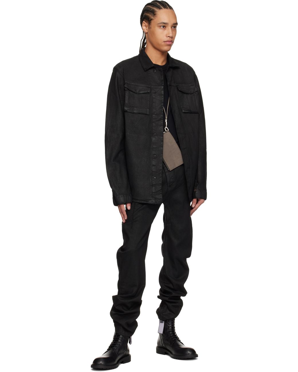 Boris Bidjan Saberi 11 Sib Denim Jacket in Black for Men | Lyst