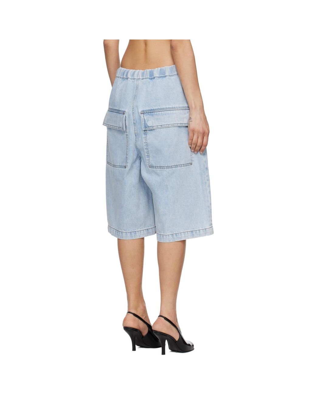 Entire studios Blue Spar Denim Shorts