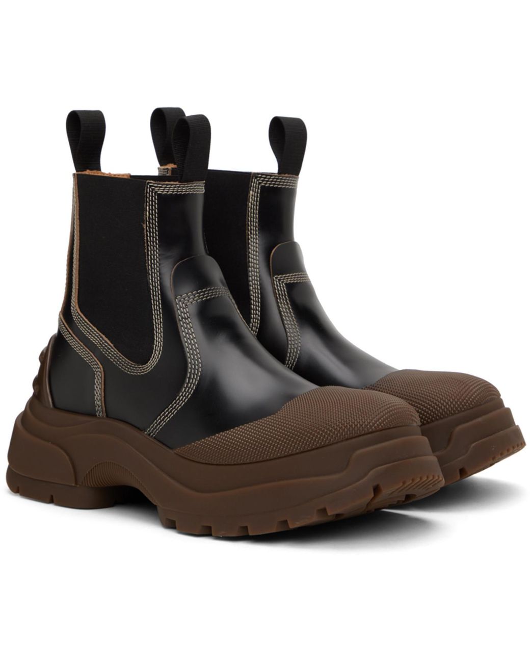 Maison Margiela Black Chunky Chelsea Boots