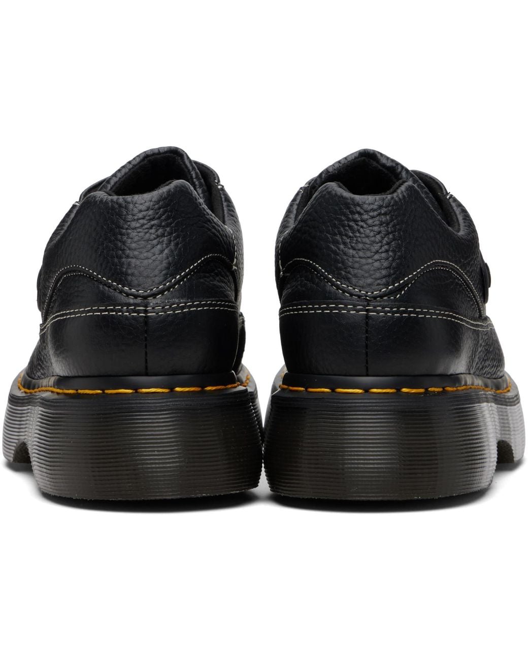 Dr. Martens Black Buzz 5-Eye Milled Nappa Leather Derbys