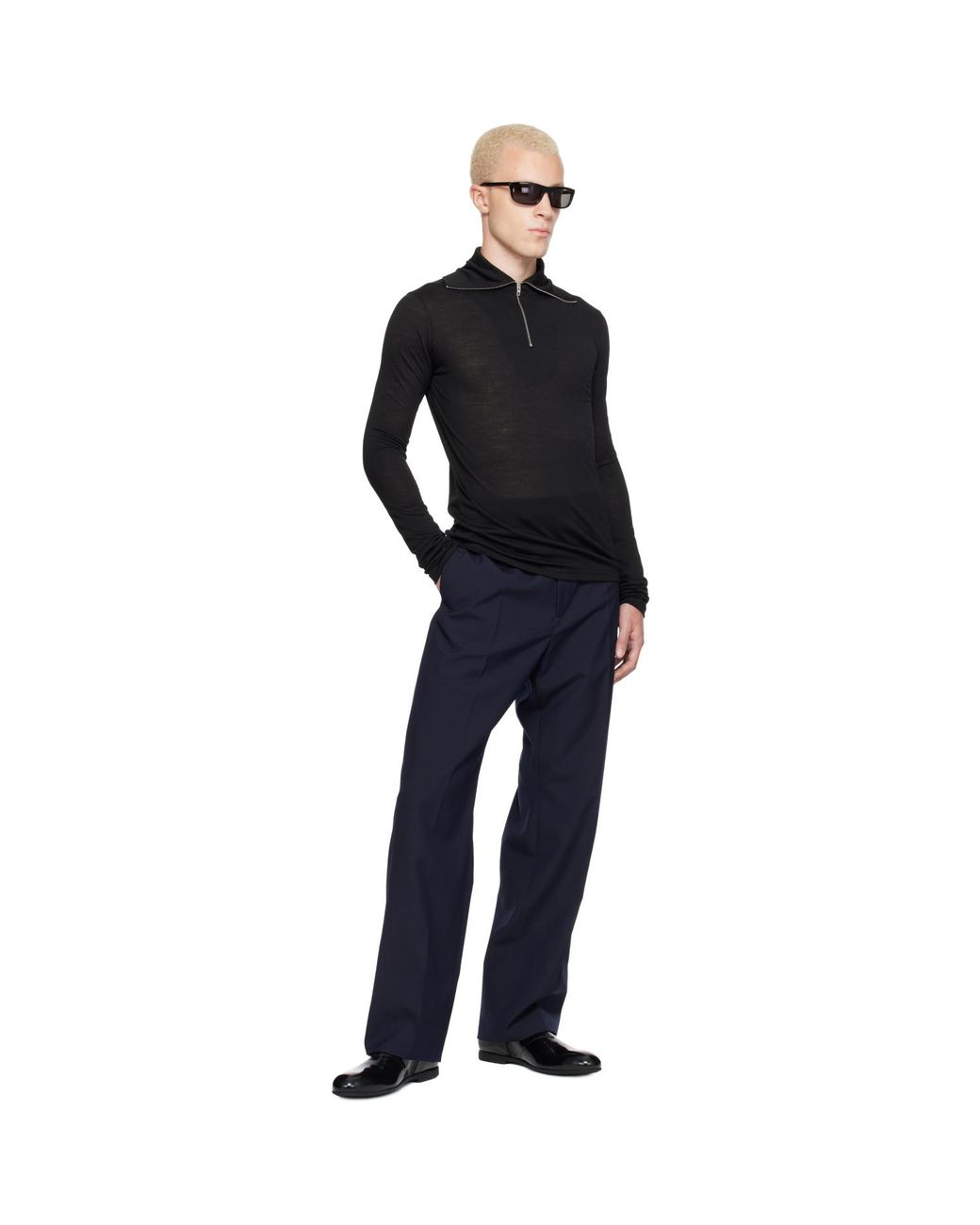 Jil Sander Black Ankle Boots for men