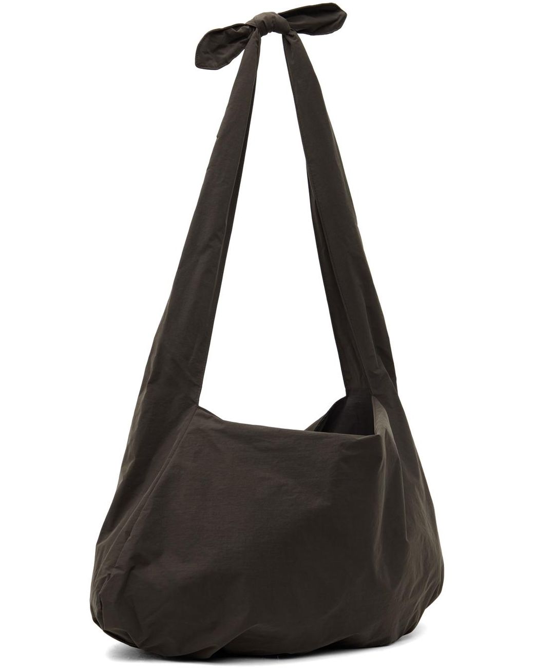 無料配送 ◆ AMOMENTO ◆ Stripe Large Shoulder Bag AmomentoStripe Large Shoulder Bag Brown