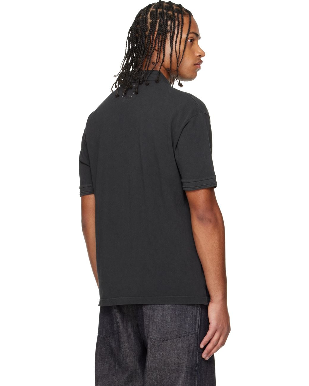 Visvim Jumbo Weller S/S Dmgd Polo in Black for Men | Lyst