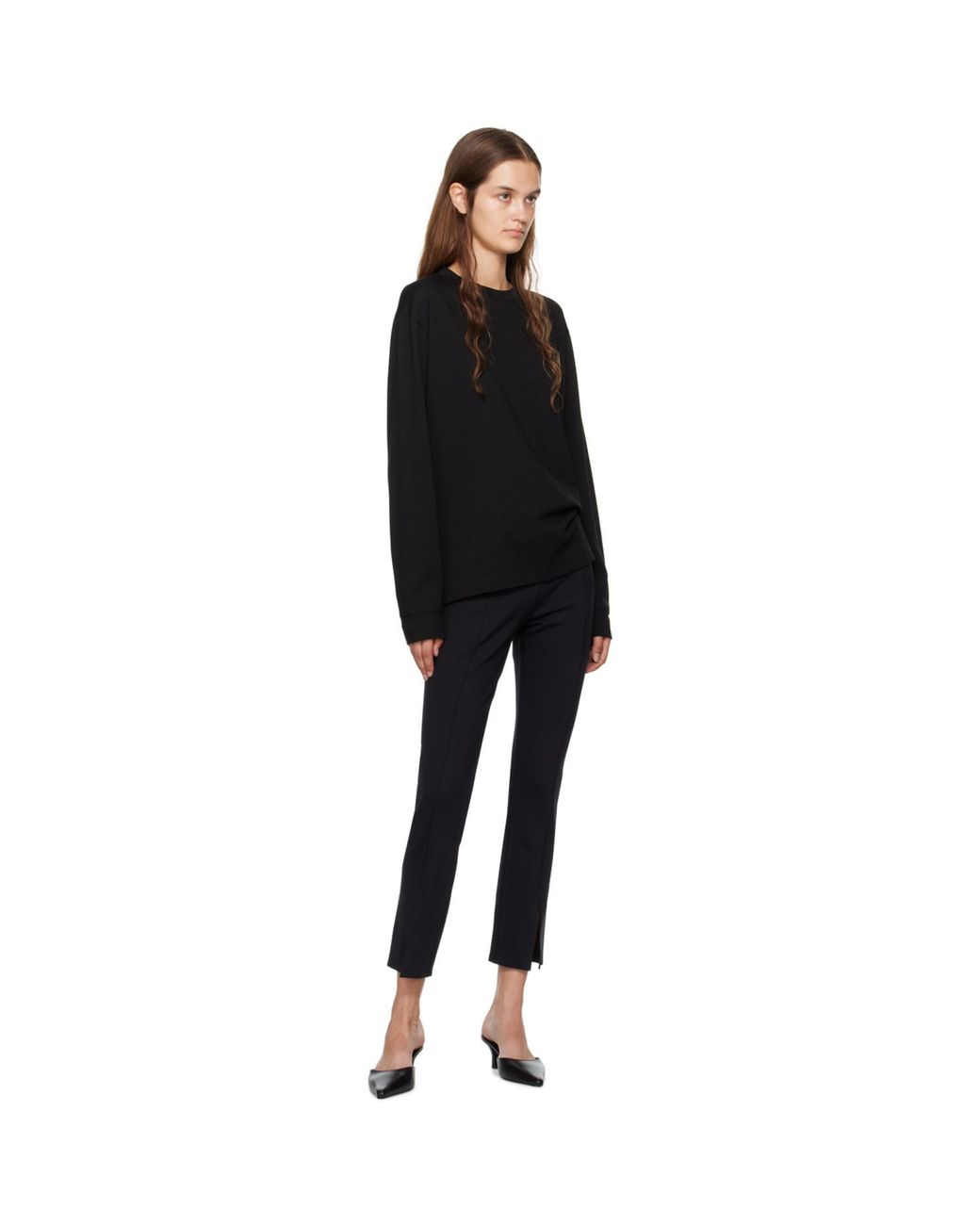 The Row Black Thilde Trousers