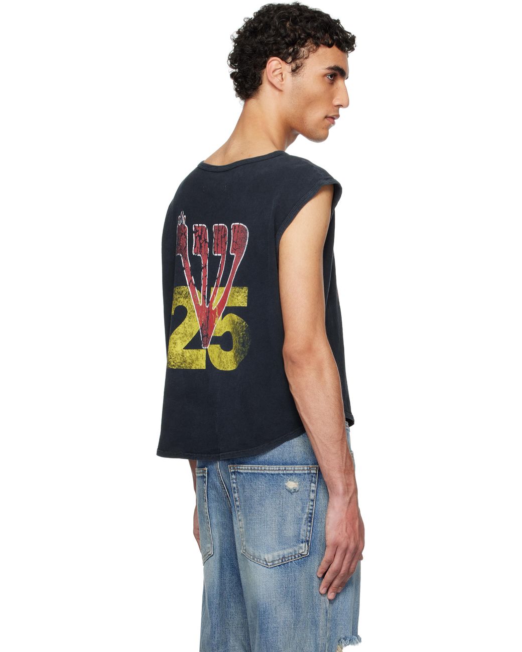 【Rivington Roi Rebis】ブラック R'chon Muscle トップス RIVINGTON roi Rebis R'Chon Muscle Tank Top in Black for Men